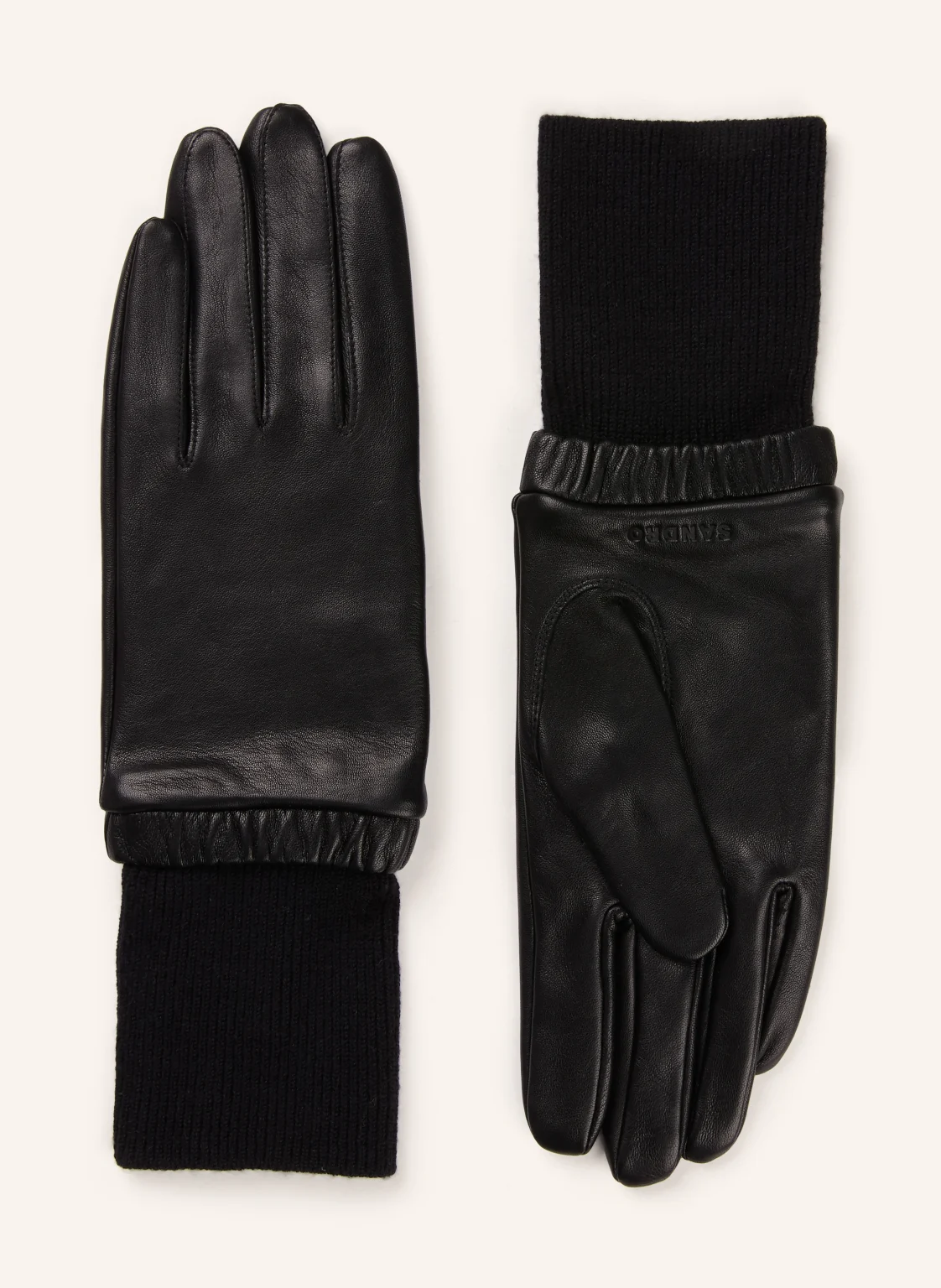 SANDRO Lederhandschuhe