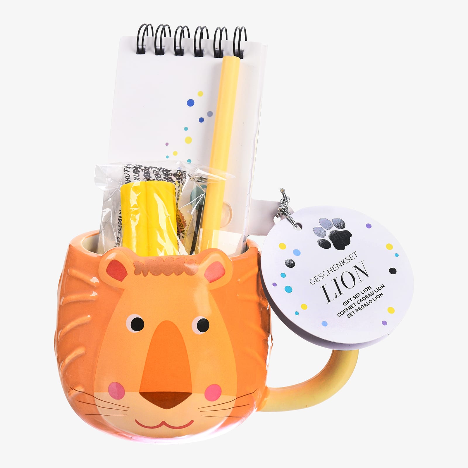 Geschenk-Set Lion Orange, 4 -tlg.