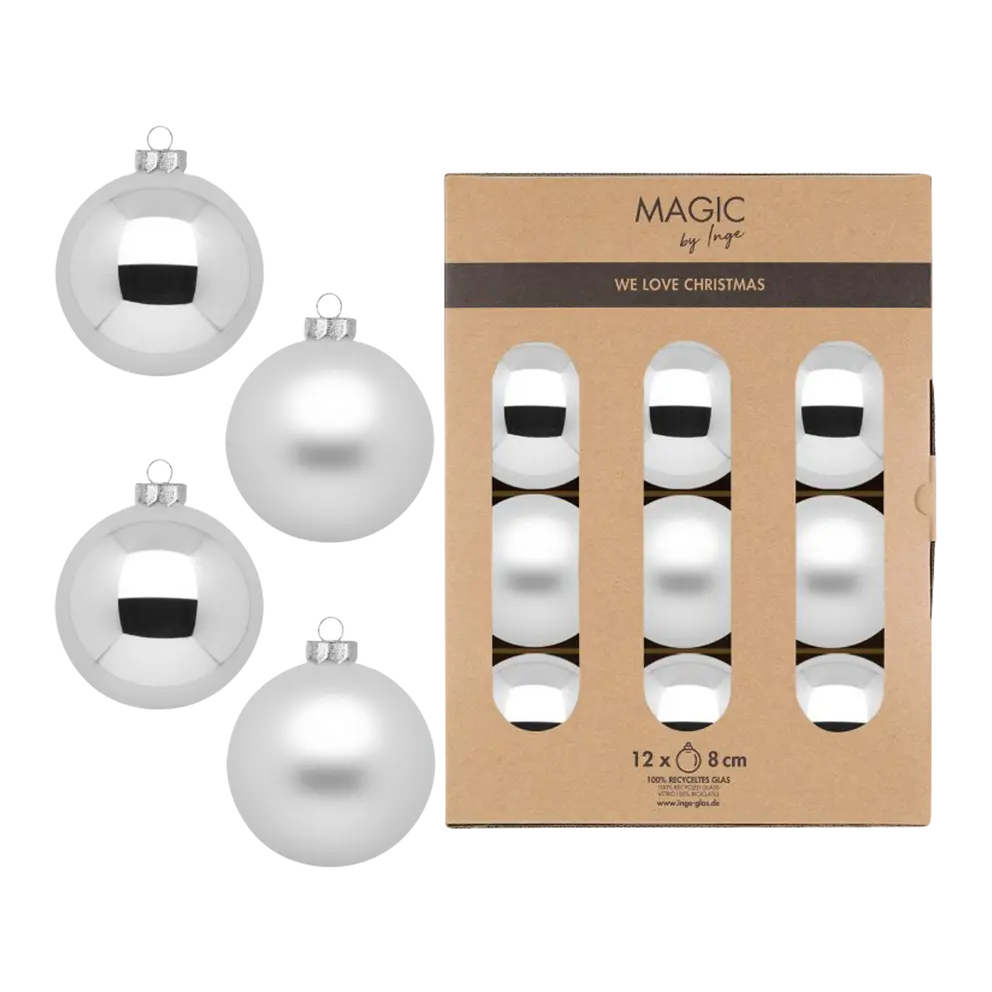 Weihnachtskugel-Set 12-teilig Magic