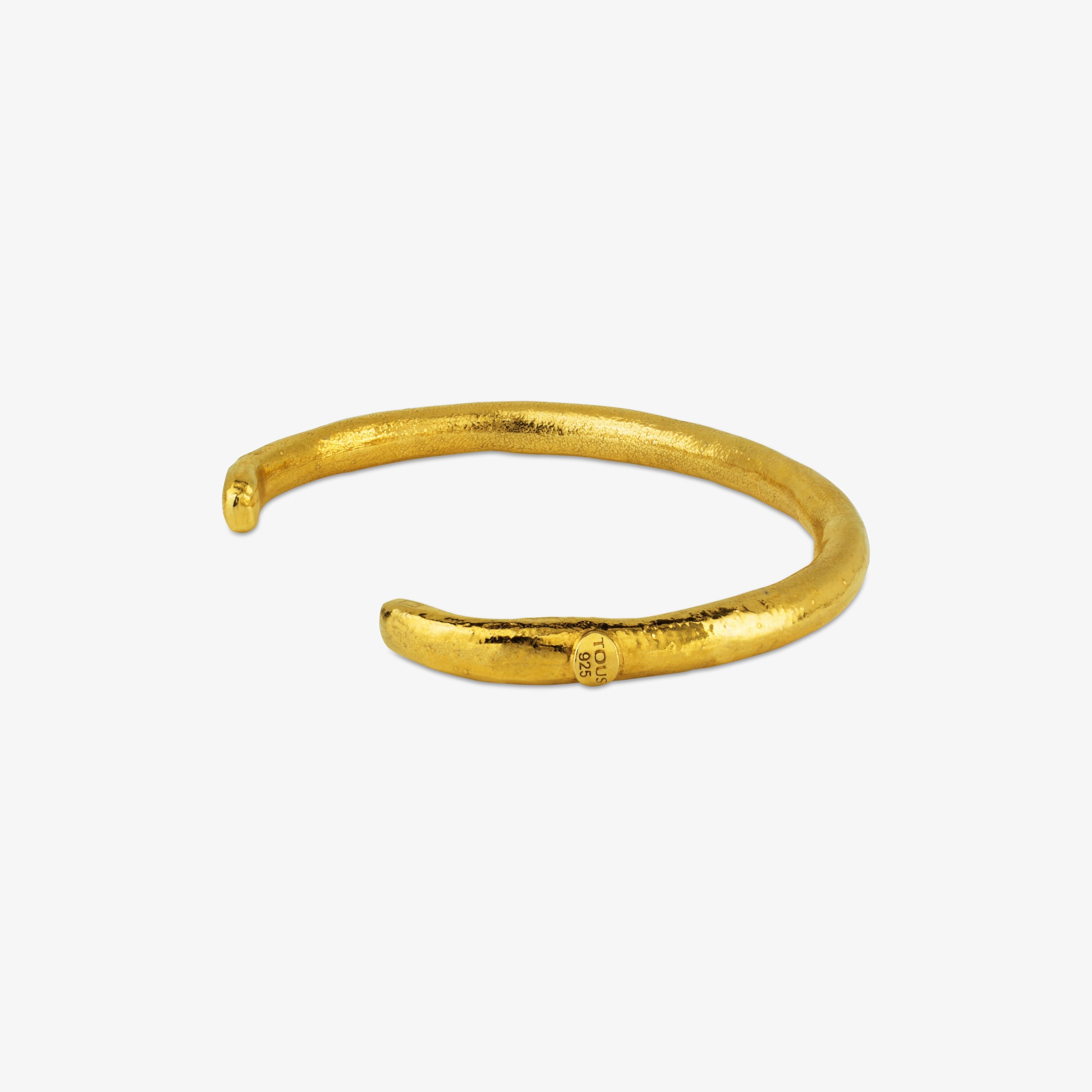 Pulsera con baño de oro 18 kt sobre plata Duna Tube
