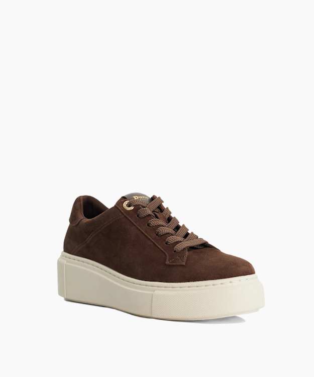 Evienne Brown - Suede Flatform Trainers