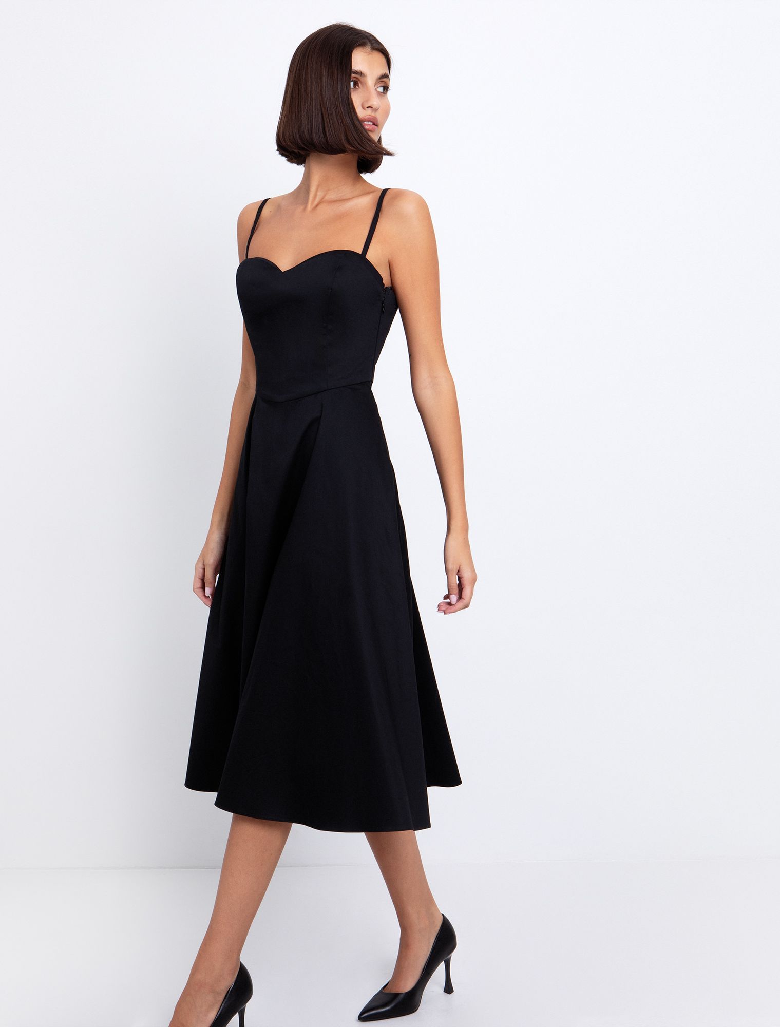 Cocktail φόρεμα ποπλίνα