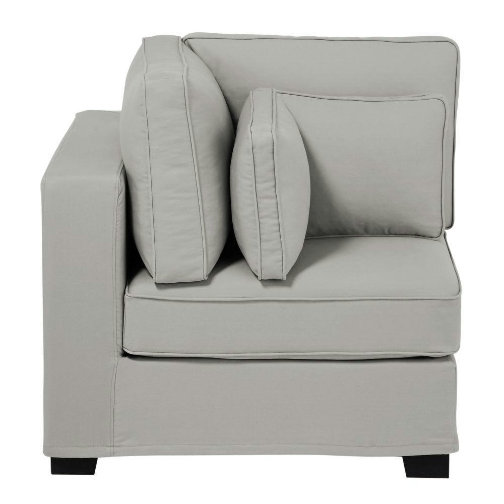 Milano - Angle pour canapé modulable gris clair