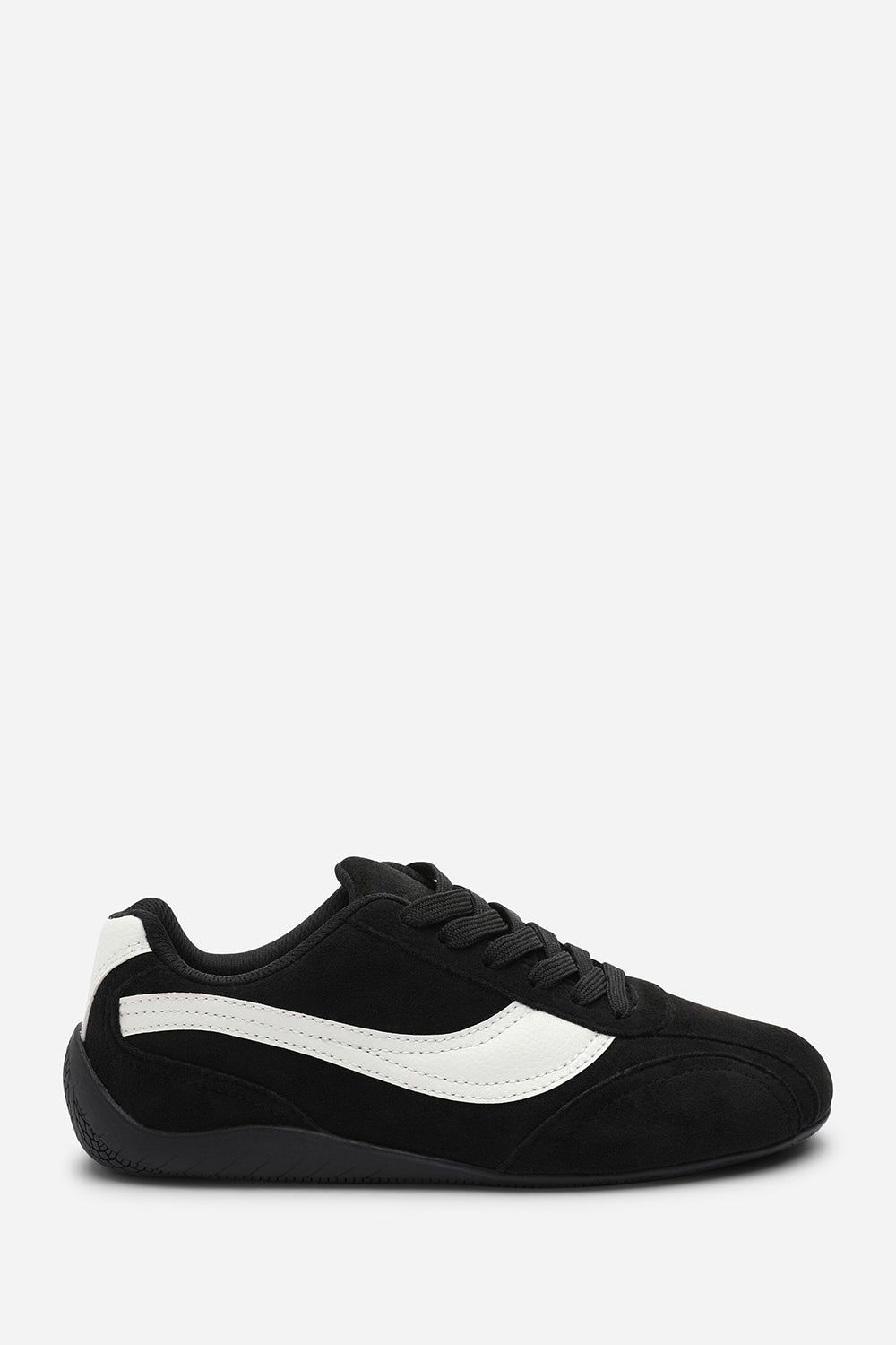 Where's That From Venice' Low-Top Lace up trainer with Contrast Side Stripe