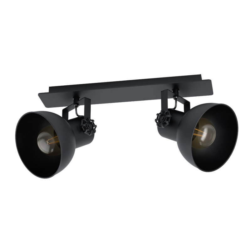 Spot Barnstaple 1 noir E27 2 x 40 W EGLO