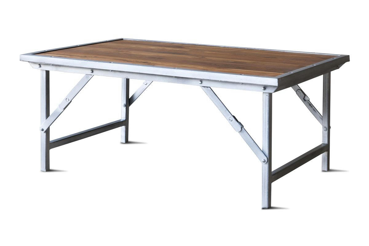 BOLLENE - Table basse en teck marron