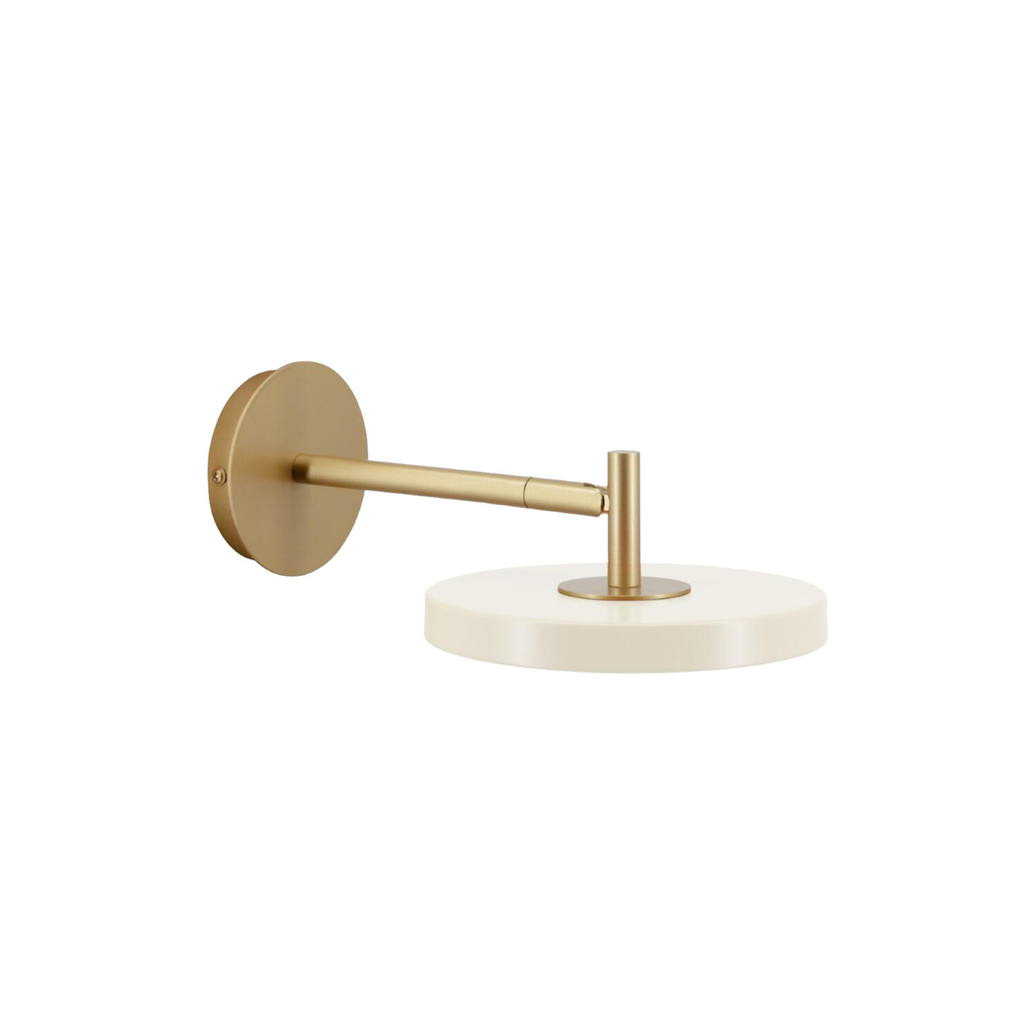 Asteria Short Wall Lamp, pearl white