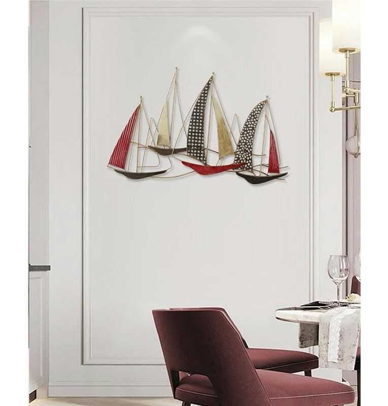CASSIS - Décoration murale en métal ocean trip 70x40x4