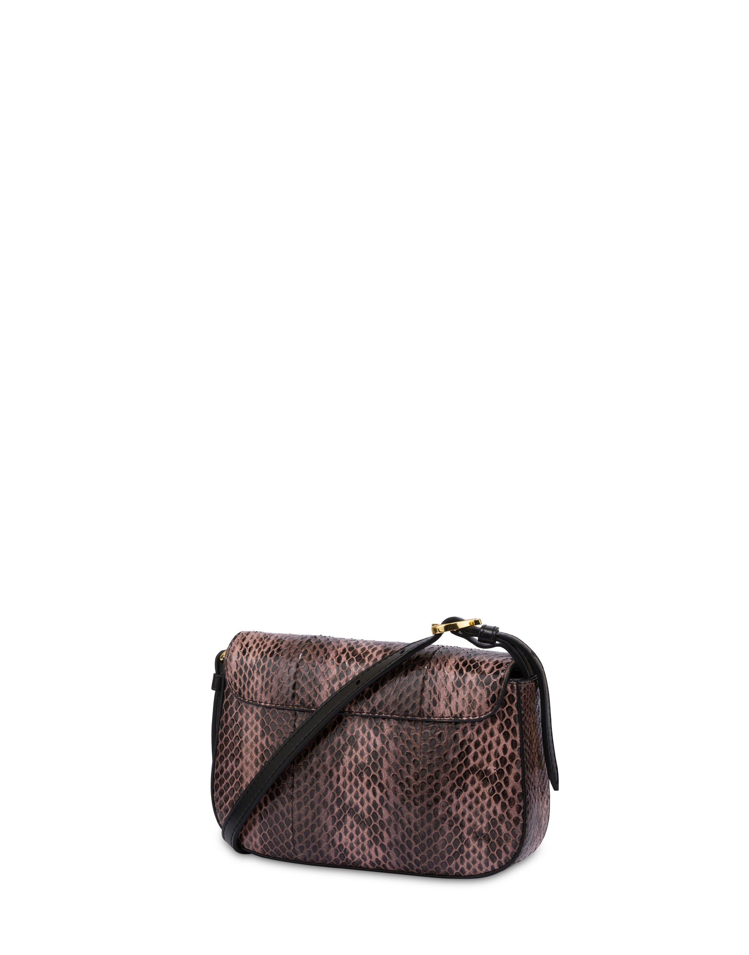Crossbody Bag Fence Small Re-archive In Vitello Marrone/nero