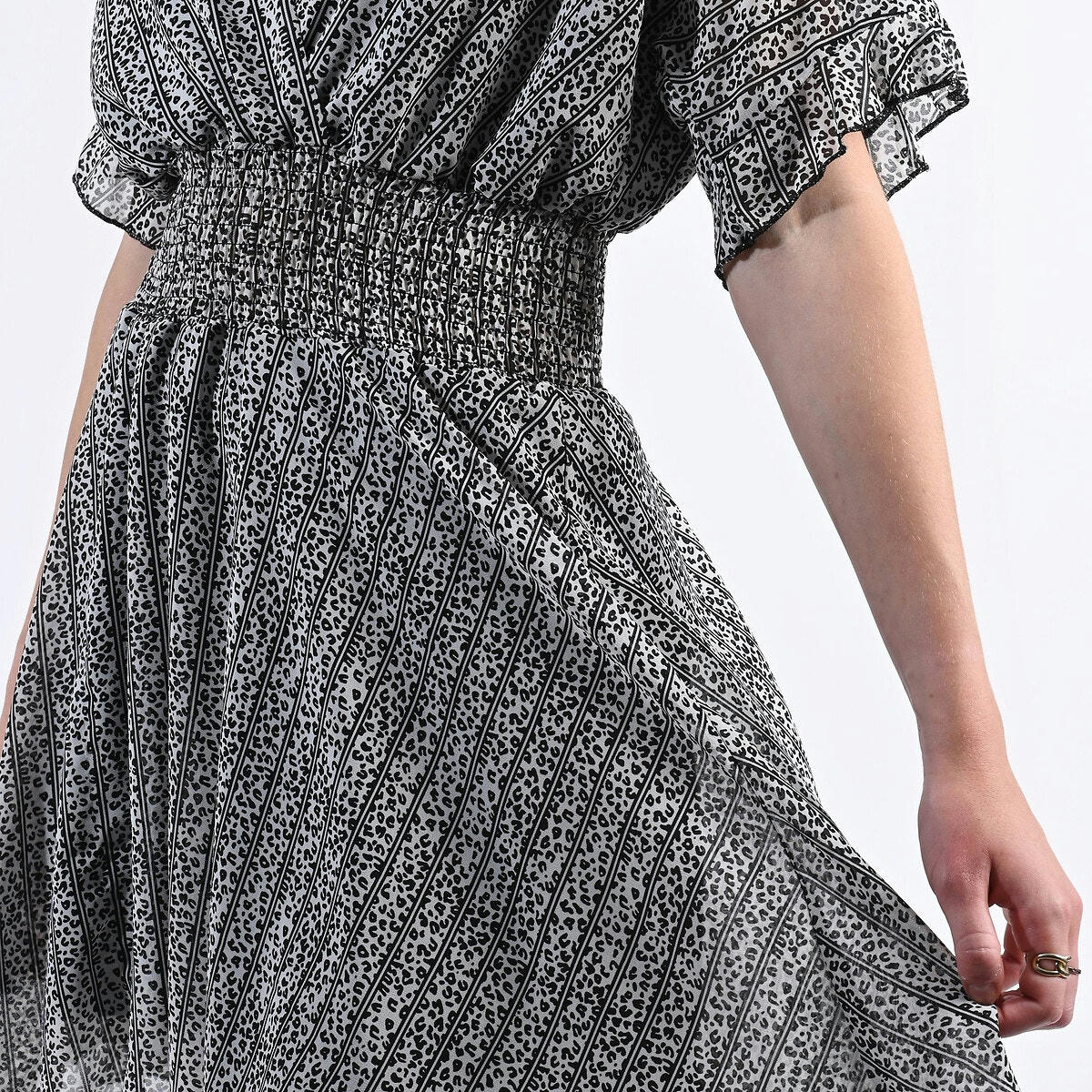 Robe  courte effet cache-cœur