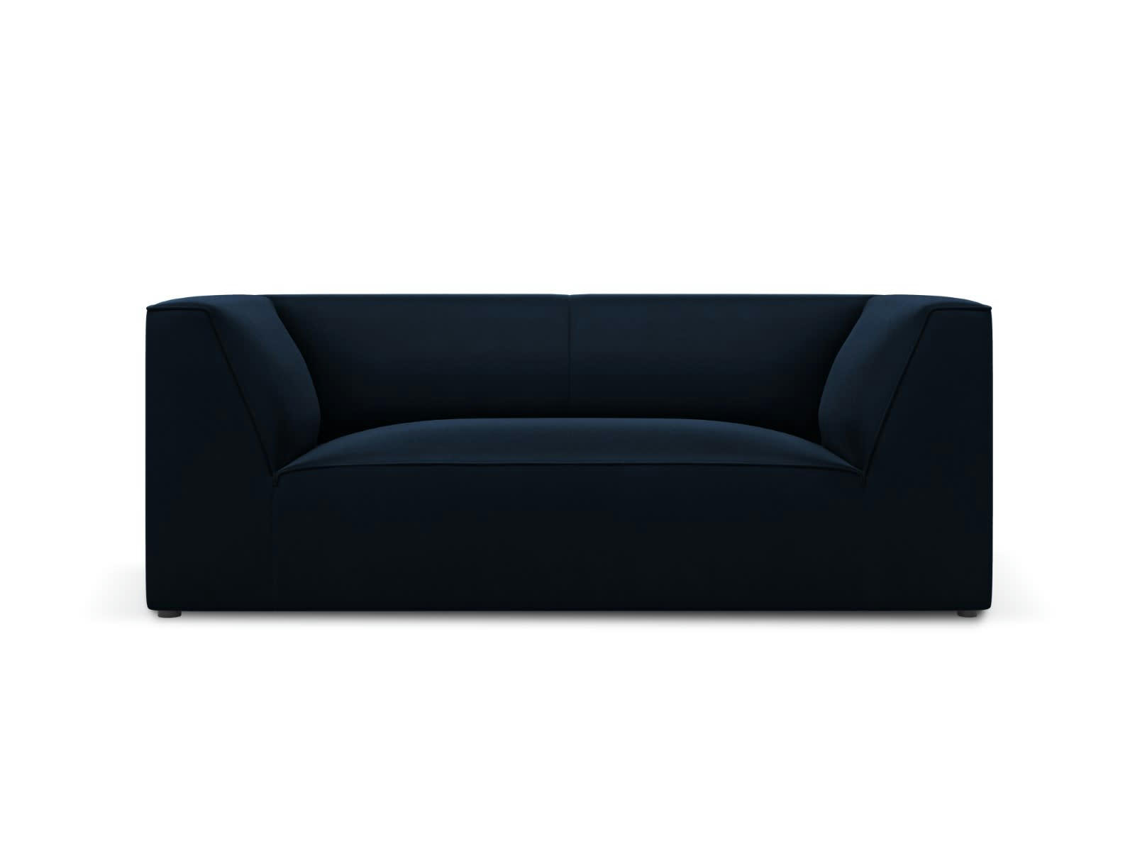 CHARLES - Canapé 2 places en Velours Bleu Foncé