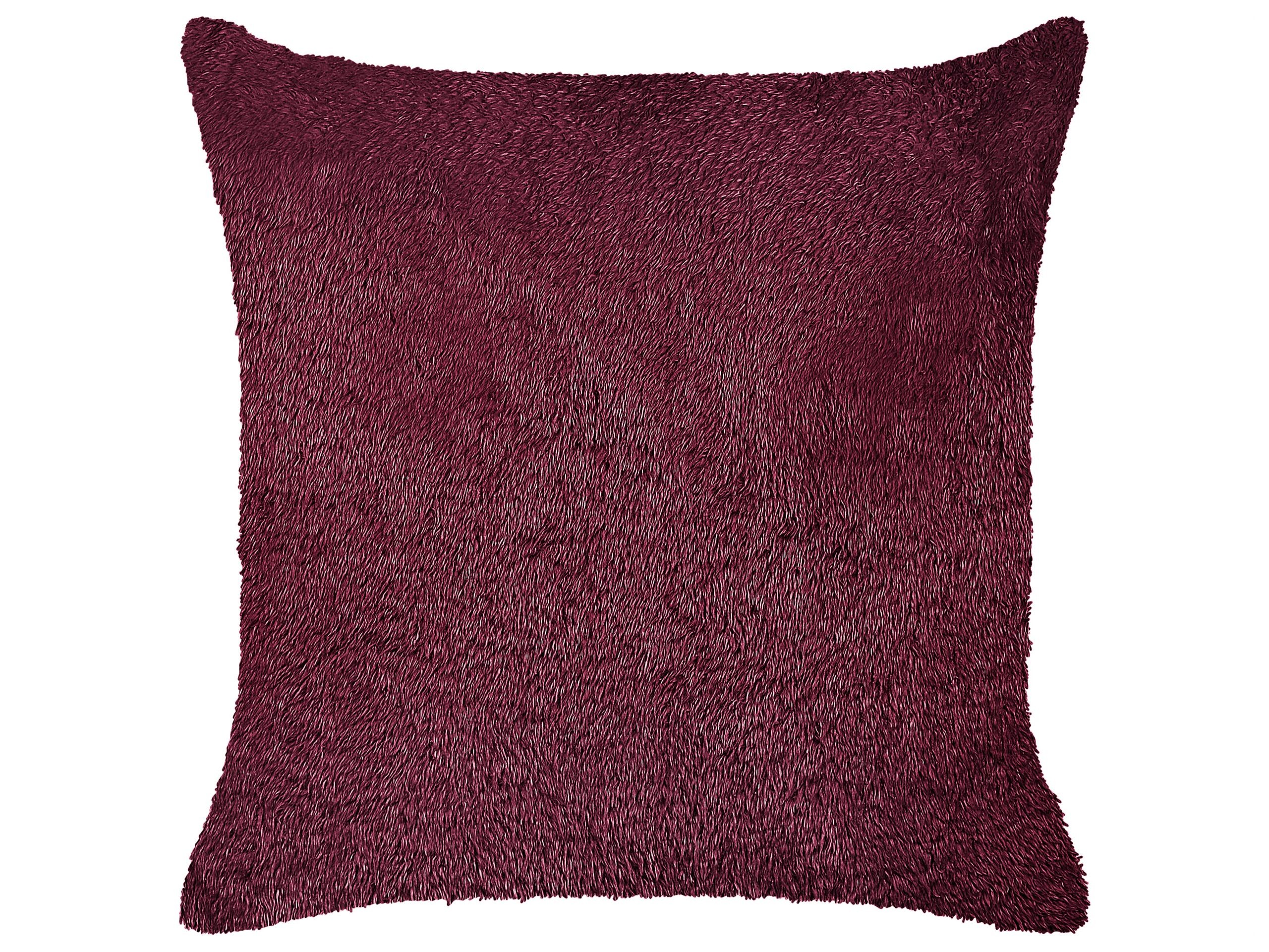 Poduszka dekoracyjna 45x45 cm burgundowa