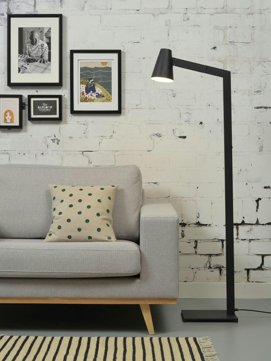 BIARRITZ - Lampadaire design noir