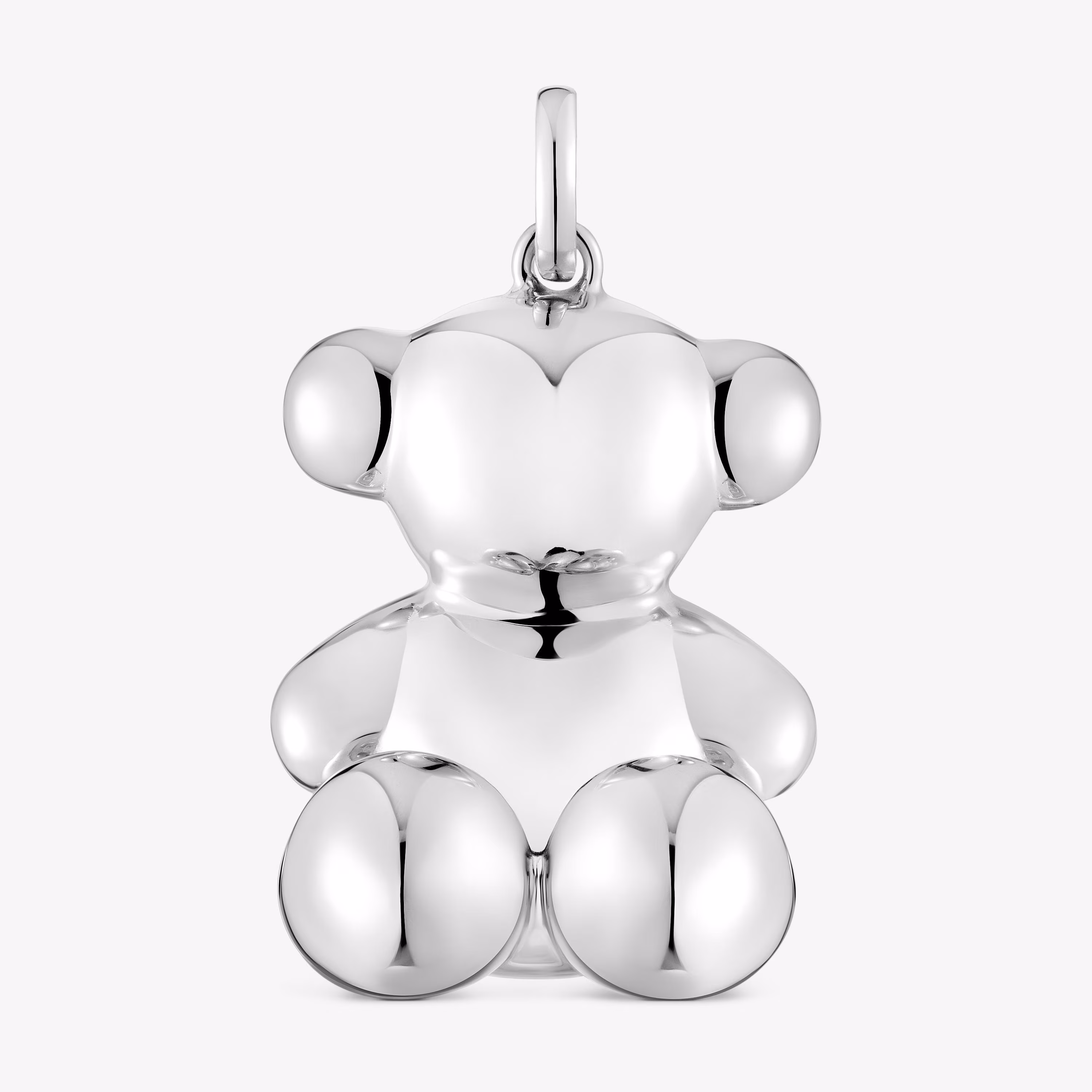 Colgante oso extra grande de plata Bold Bear