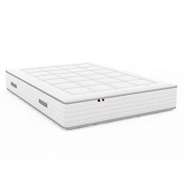 Matelas ressort 1600x2000 cm id literie soutien ferme accueil souple 7 zones epaisseur 30 cm protege-matelas