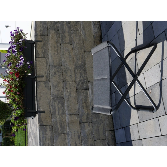 Klapphocker »Tirol«, BxH: 48 x 45 cm, blau/schwarz, klappbar