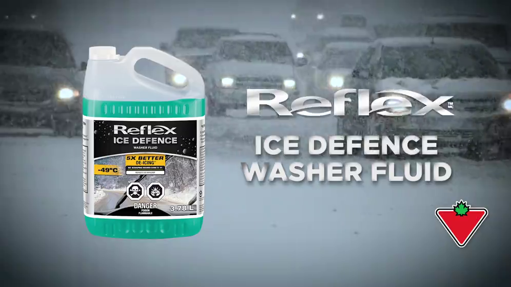 Reflex Ice Defense Windshield Washer Fluid, -49°C, 9.46L
