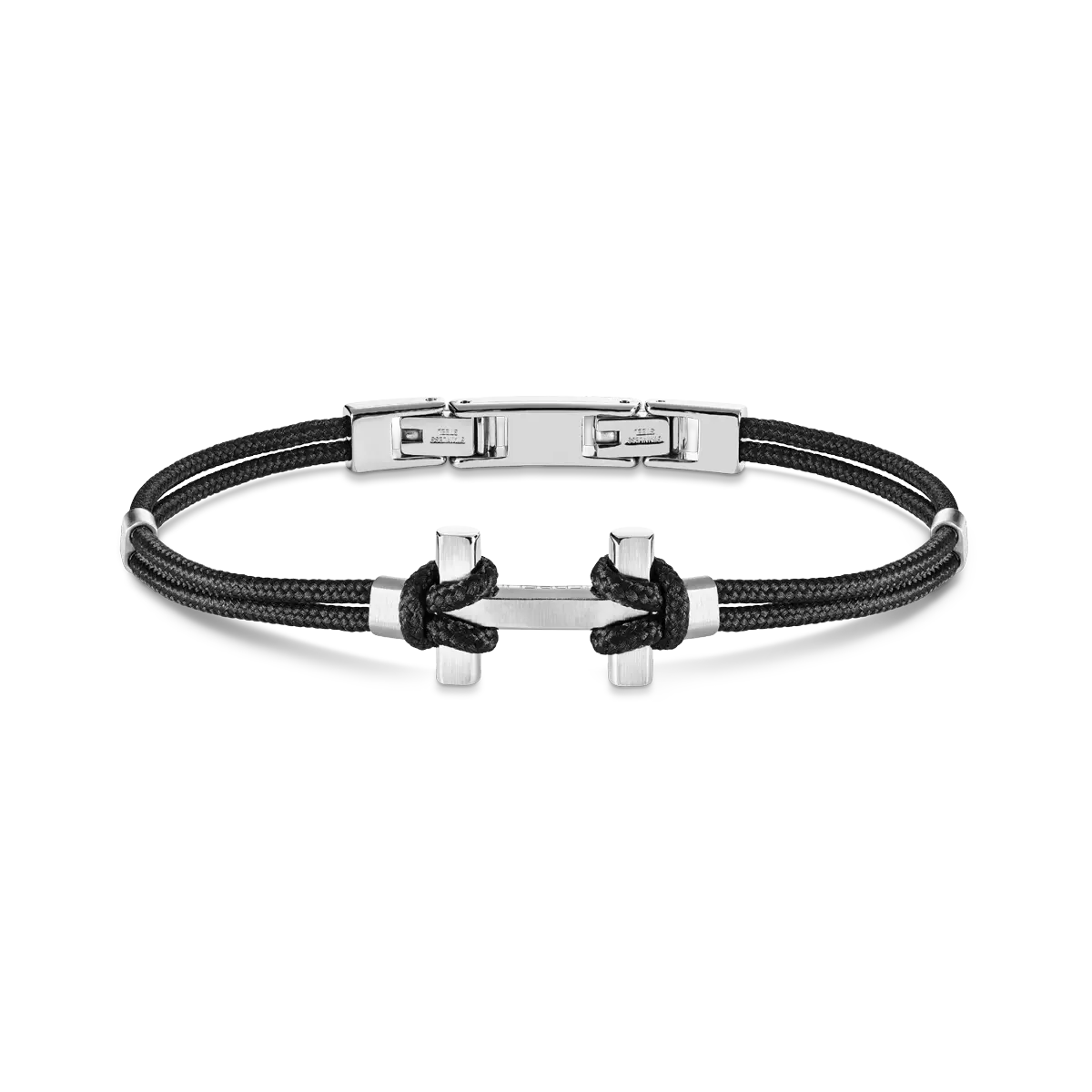 BRACELET AMARRAGE – ACIER – NOIR