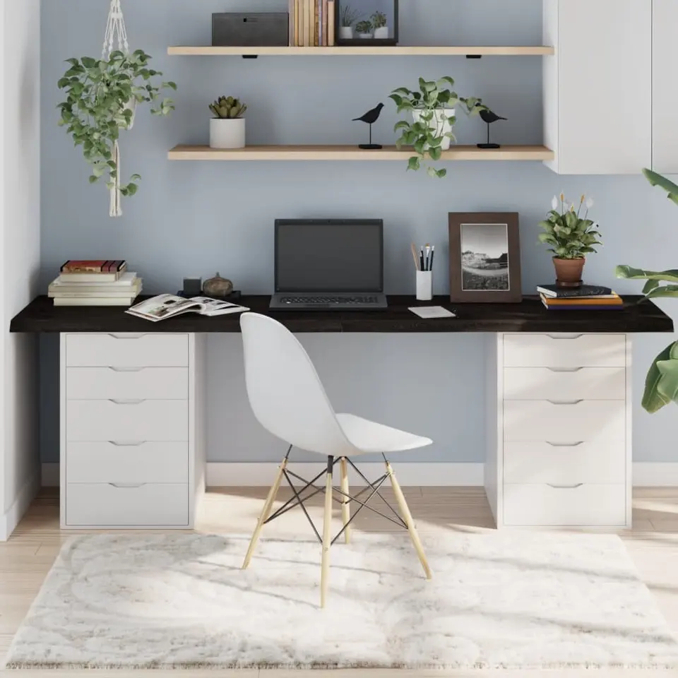 vidaXL - Tafelblad - Bruin - Hout - 220 x 60 x 4 cm