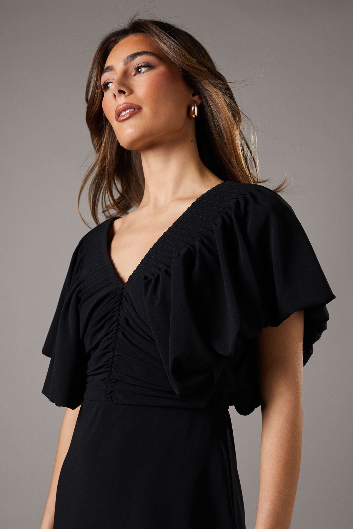 Coast Puff Sleeve Midi Dress