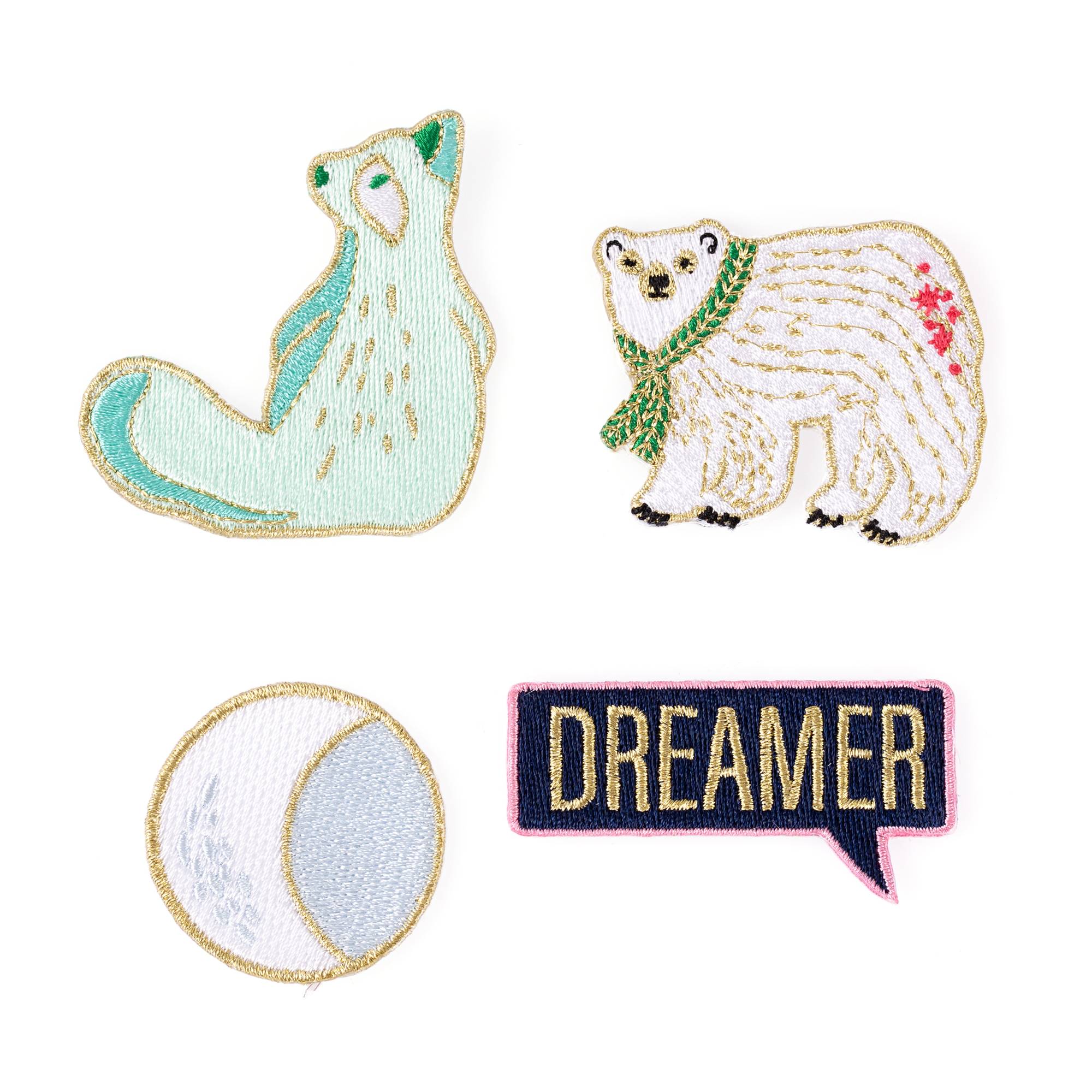 Dreamer Iron-On Patches 4 Pack