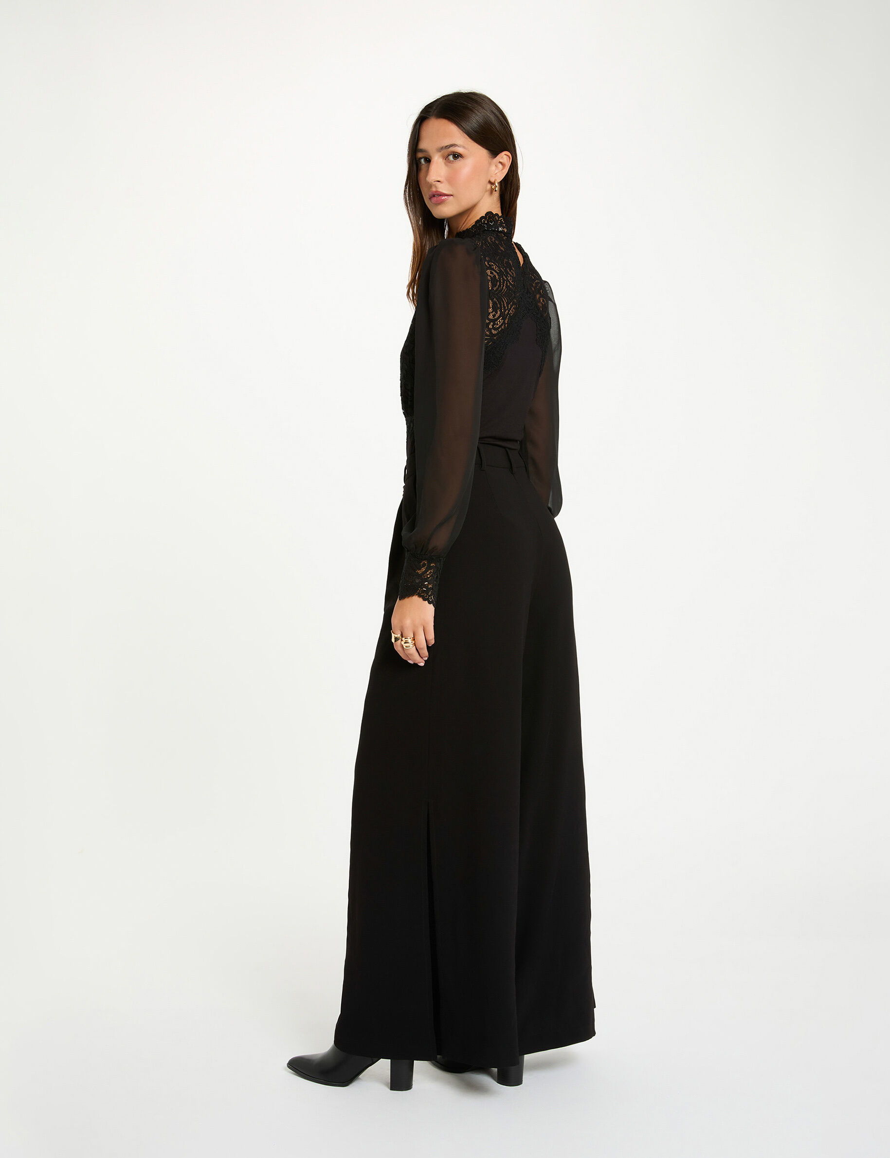 Lace Bodysuit Black Women