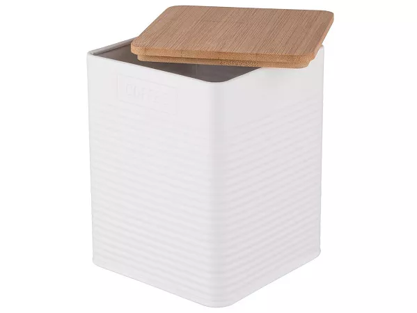 Puszka z pokrywką 11 x 11 cm L Altom Design - Coffee 07.PUSZ.8452