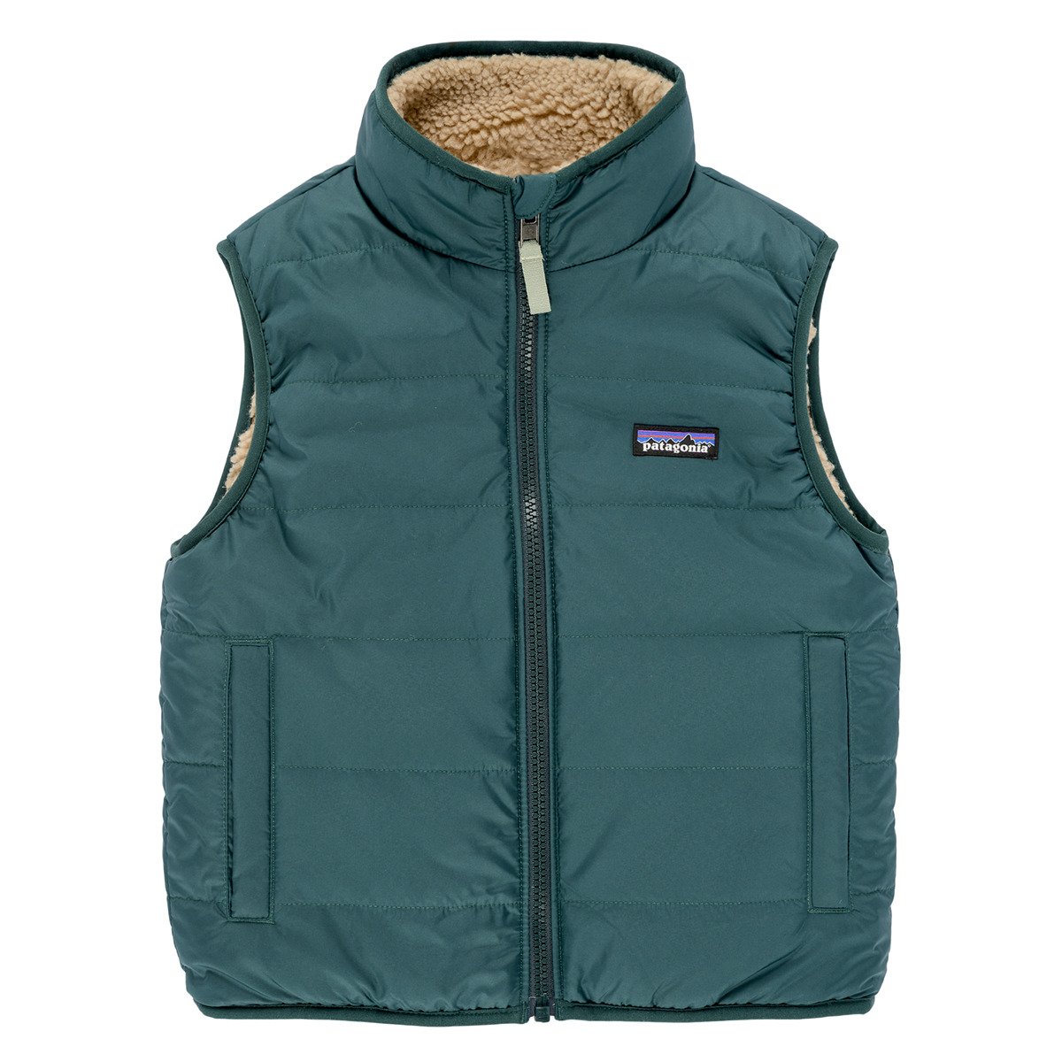 Patagonia - K'S REVERSIBLE READY FREDDY VEST - Green