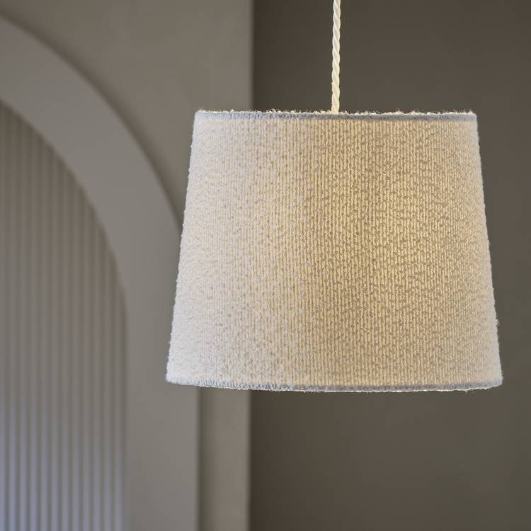 Habitat Boucle Cream Easy Fit Lampshade - 32.5cm