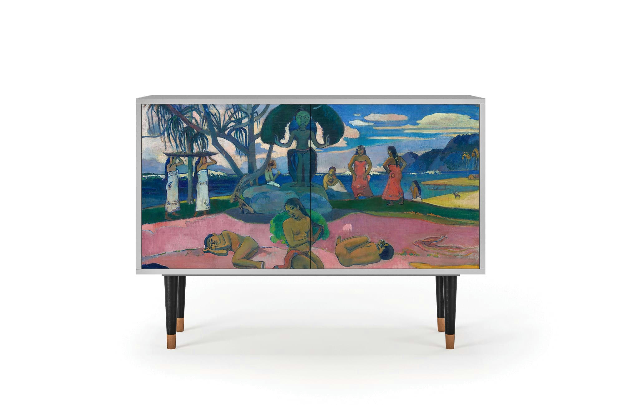 DAY OF THE GOD BY PAUL GAUGUIN - Buffet  multicolore 2 tiroirs et 2 portes L 115 cm