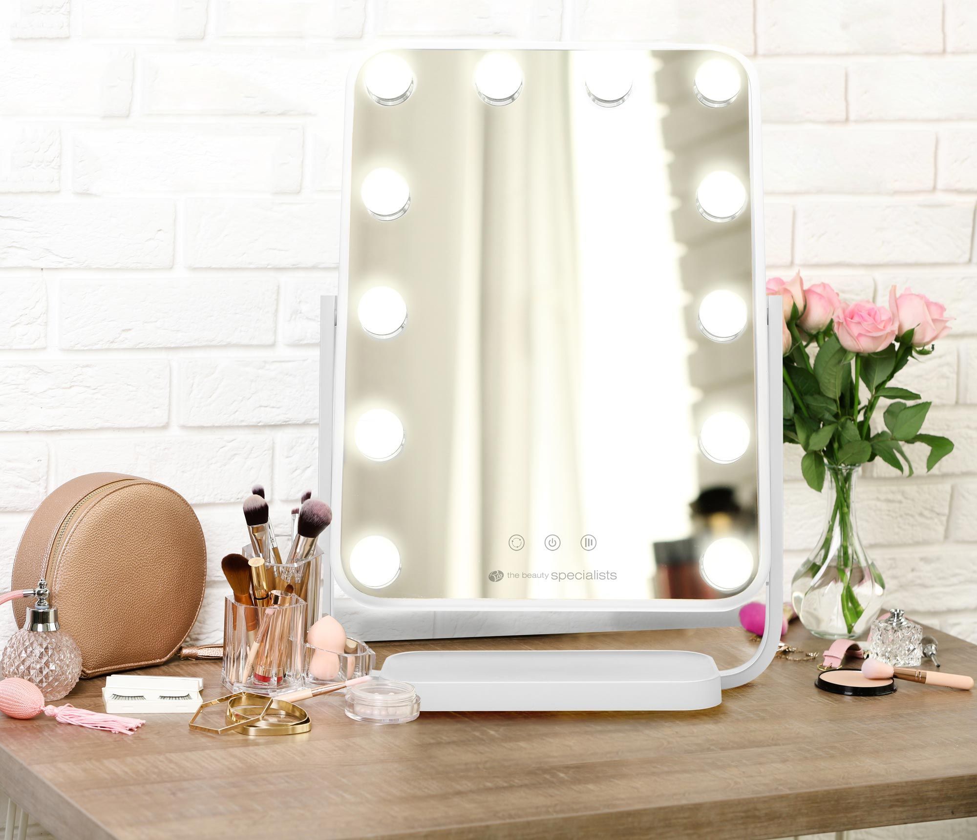 Rio Hollywood Glamour Lighted Dressing Table Mirror