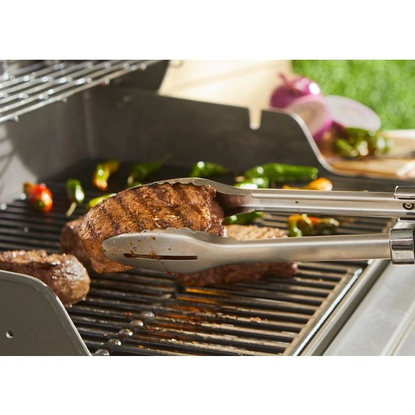 Grillzange »Precision«, edelstahlfarben/schwarz, für Grillen