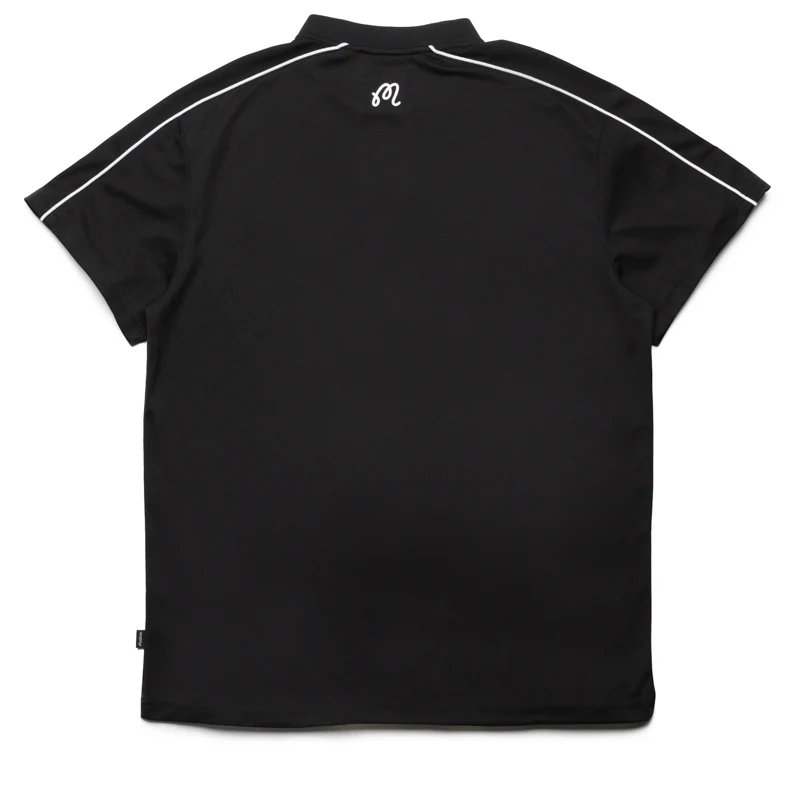 Malbon Golf Evergreen Blade Collar Polo - Black