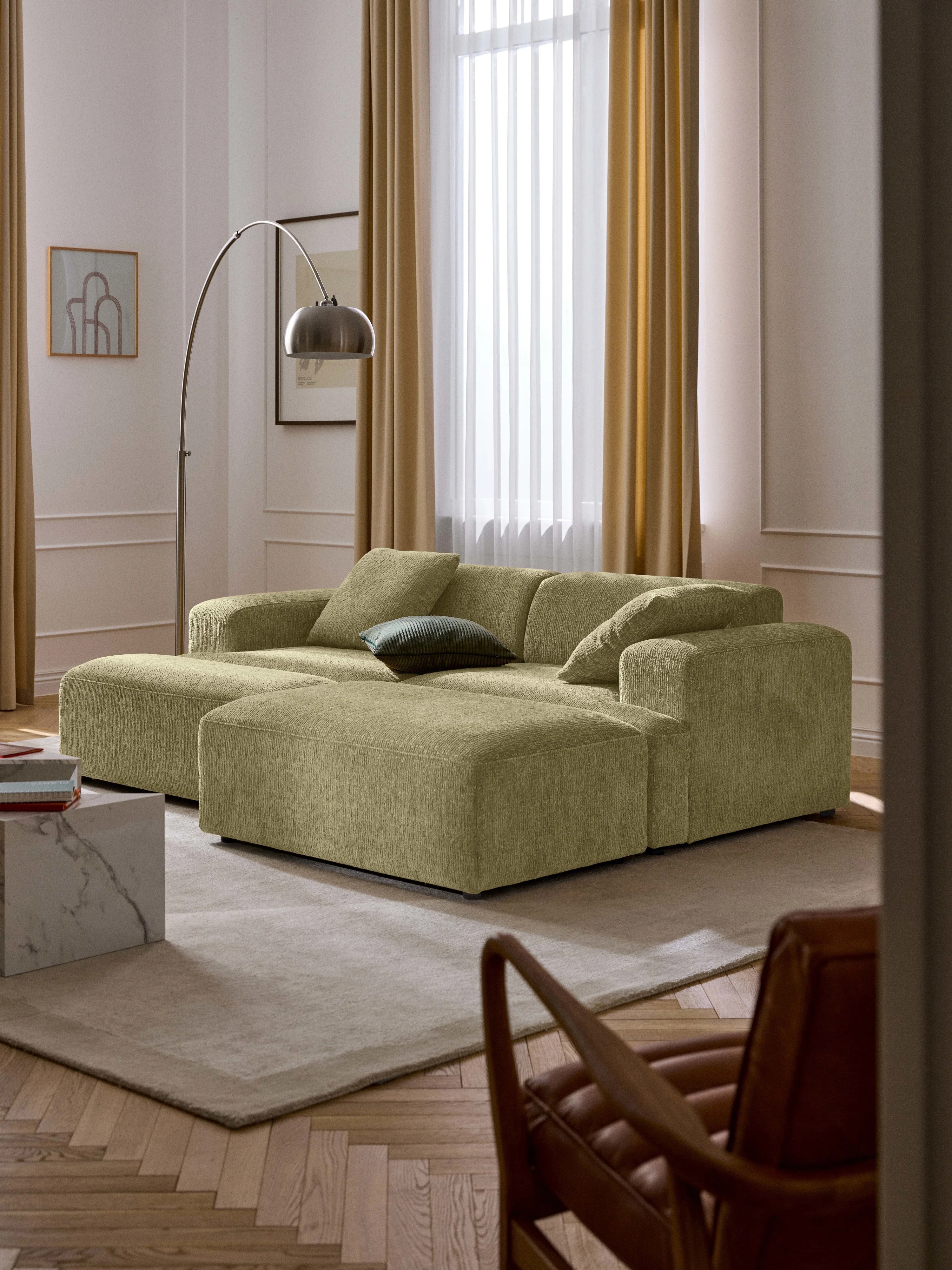 XL Sofa-Hocker Melva, B 116 x T 42 cm