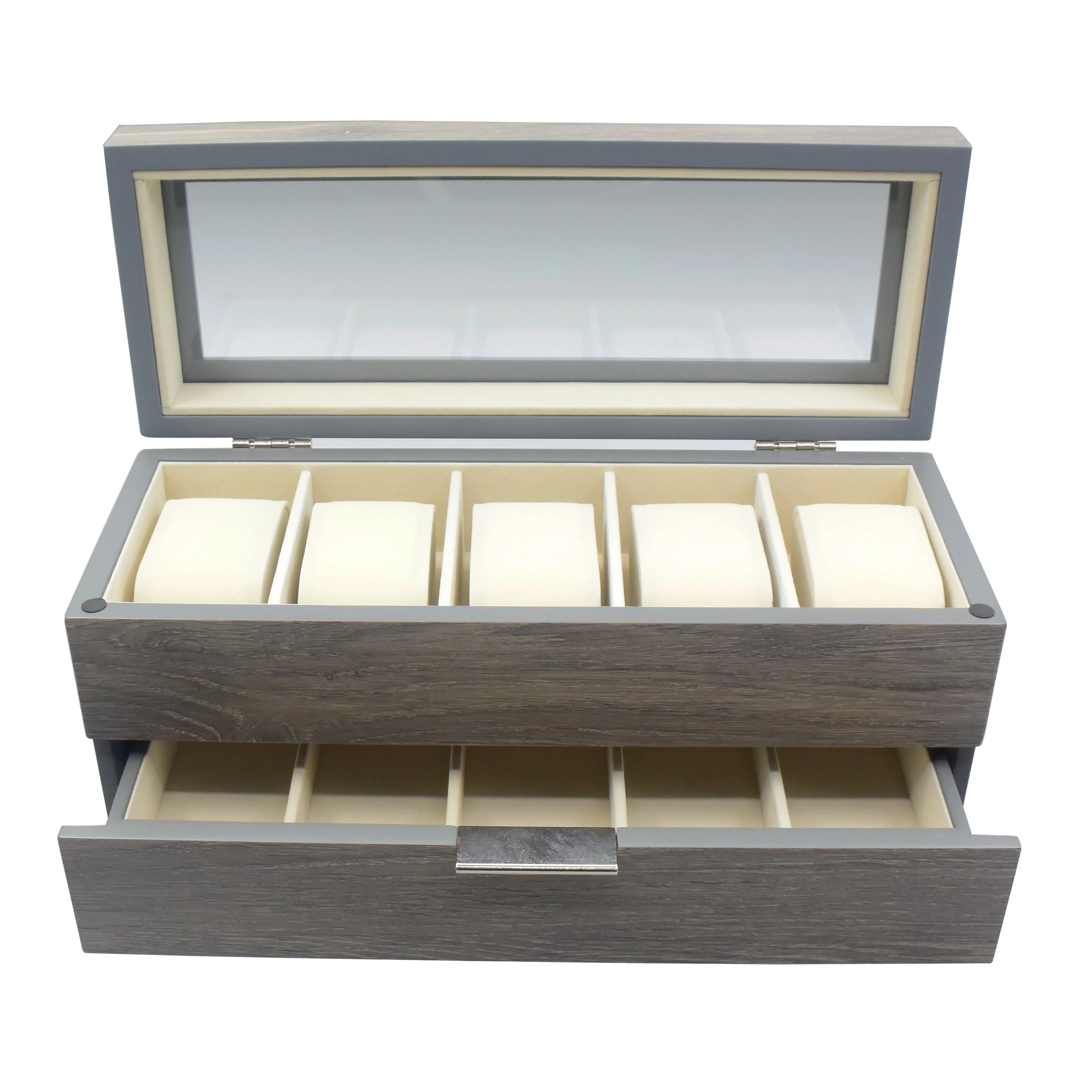 Distressed Grey Watch Box - N/A