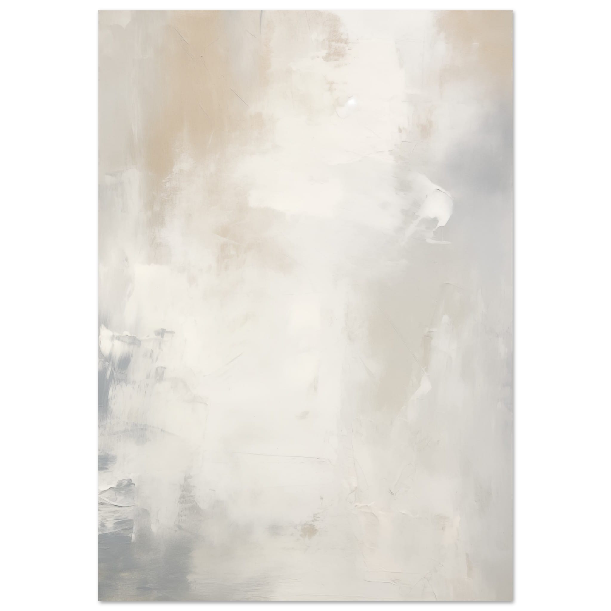 Artfulprints Poster Acryl schilderij no. 1  - 70x100 cm - Grijs