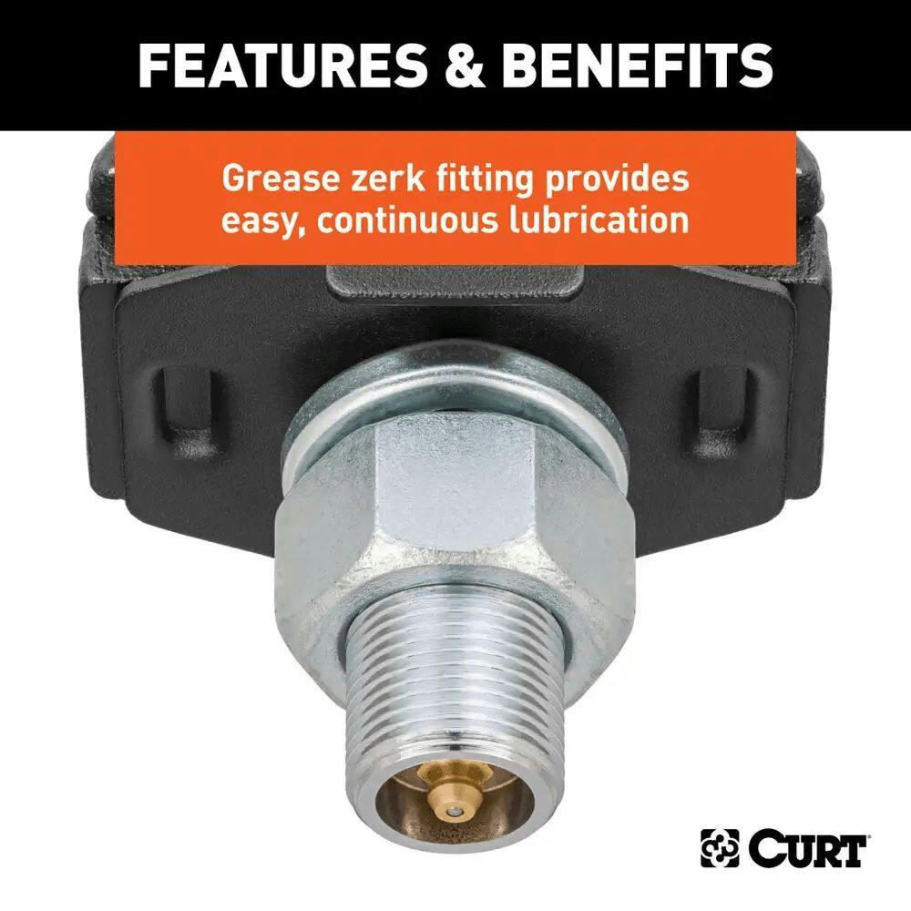 CURT RockerBall 2-5/16-in Cushion Hitch Ball (1-in Shank, 7500-lb)