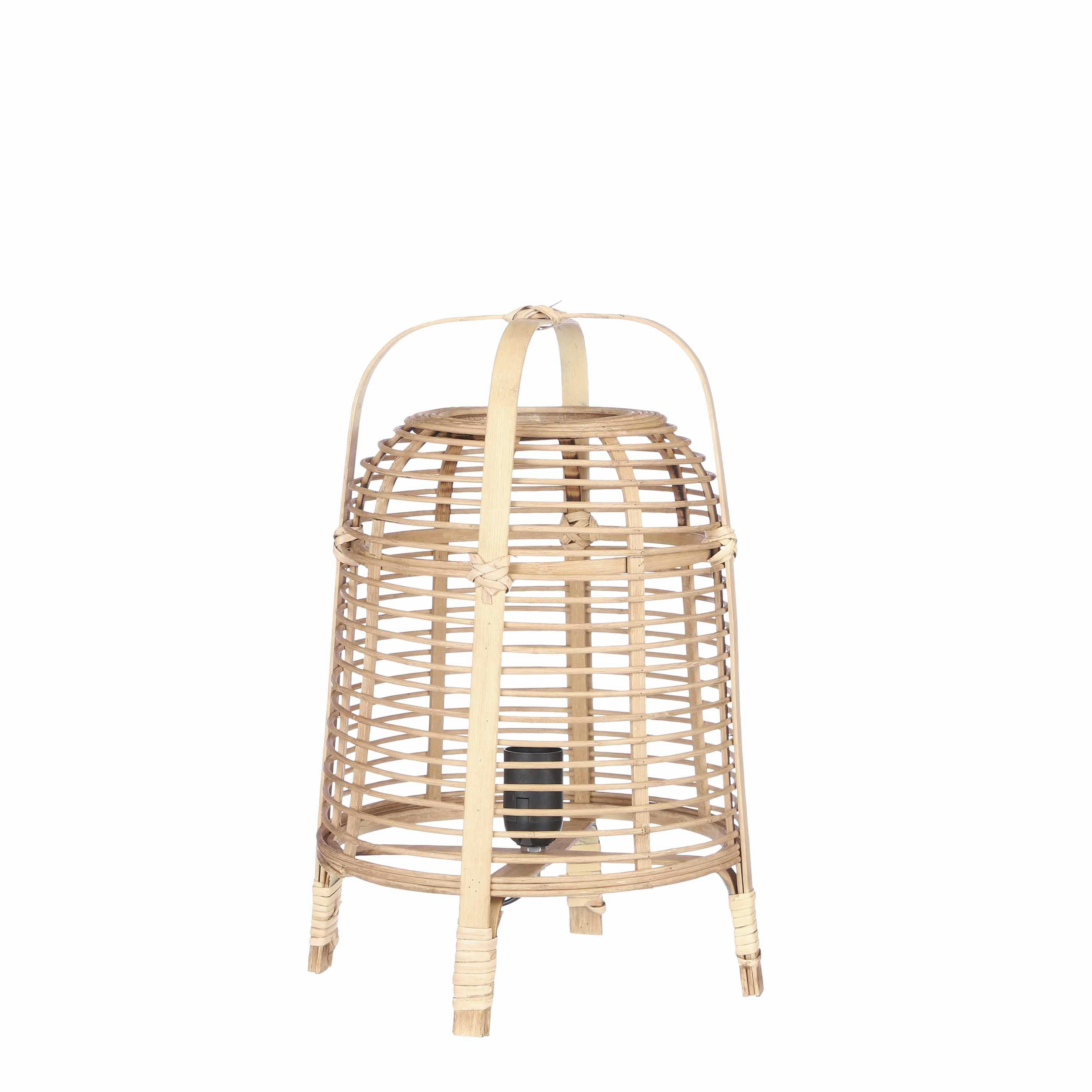 PAGE - Lampe à poser en bambou marron clair H41