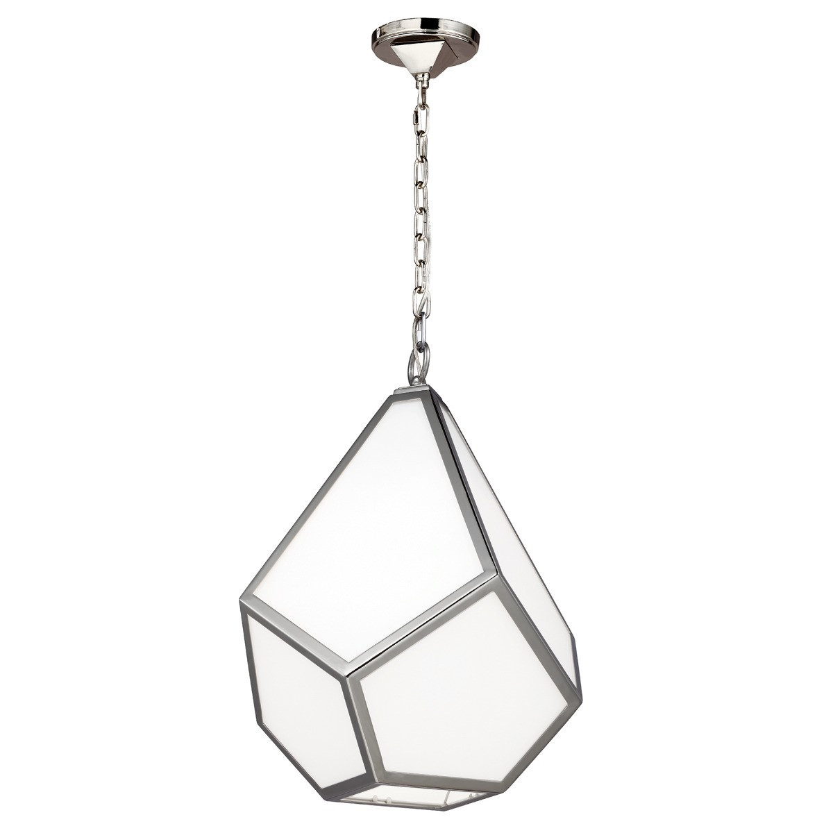 Lampa wisząca polerowany nikiel Diamond 1xE27x60W Feiss