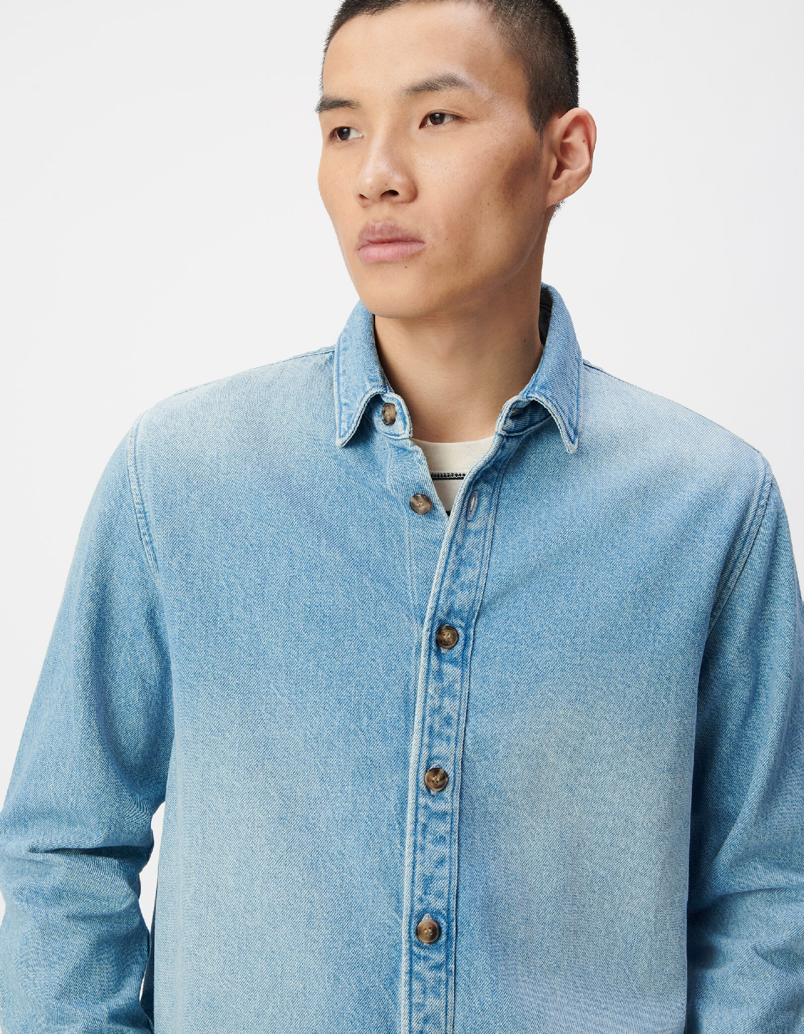 Surchemise en jean regular bleu Homme