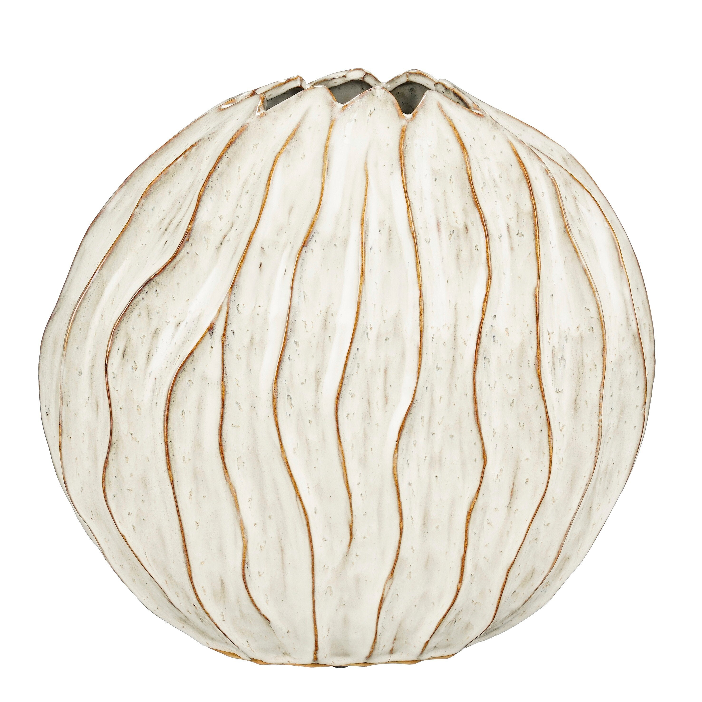 Mica Decorations Jovi Vaas - L43 x B23 x H41 cm - Keramiek - Wit