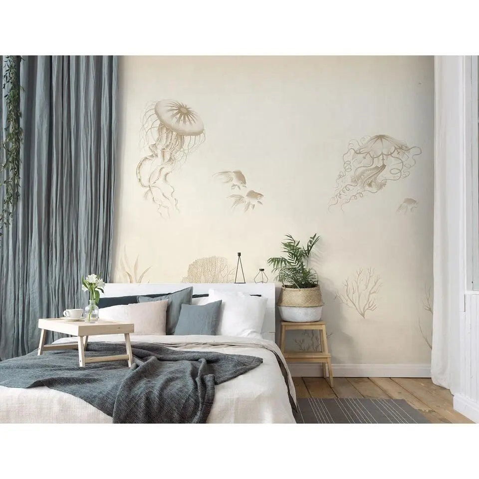 Sanders & Sanders fotobehang onderwaterwereld beige - 371 x 280 cm