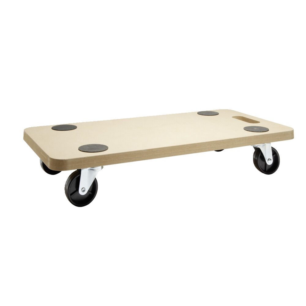 Support à roulettes en bois 60x30cm charge 150kg