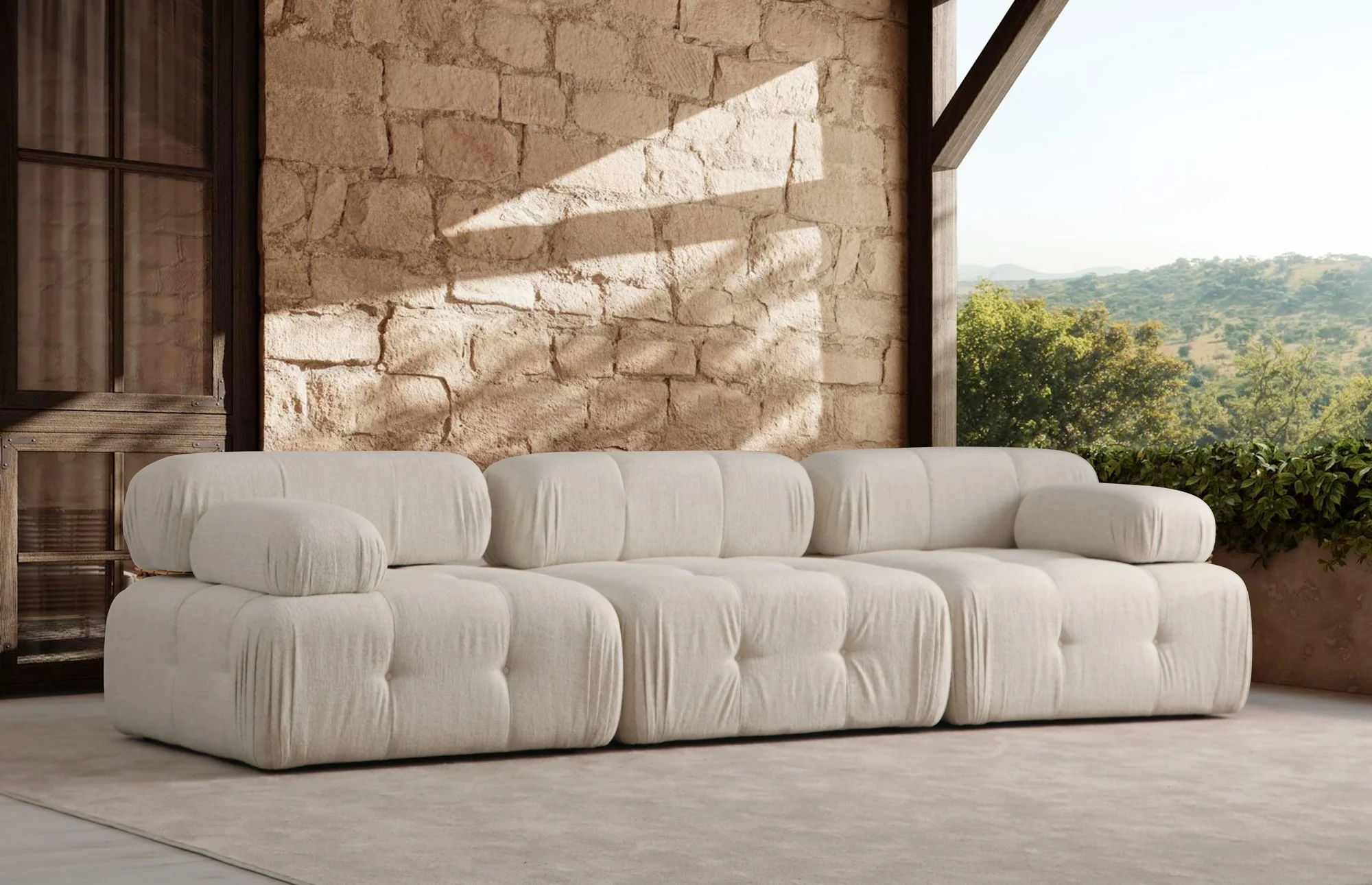 Modulaire zitbank Bubble Deluxe bouclé