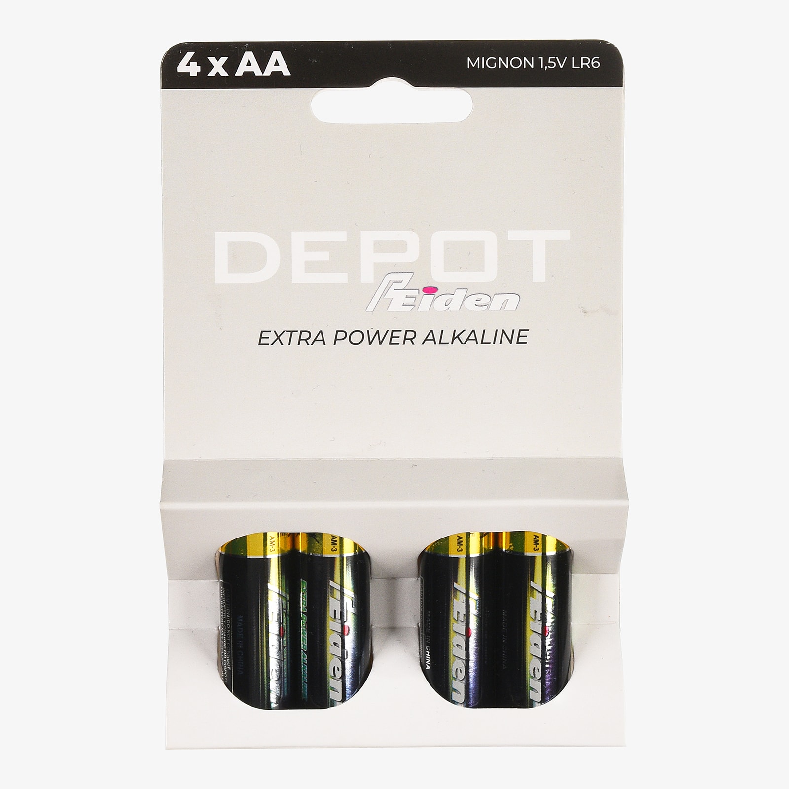 Batterien Peiden Extra Power AA Klar, 4 Stück