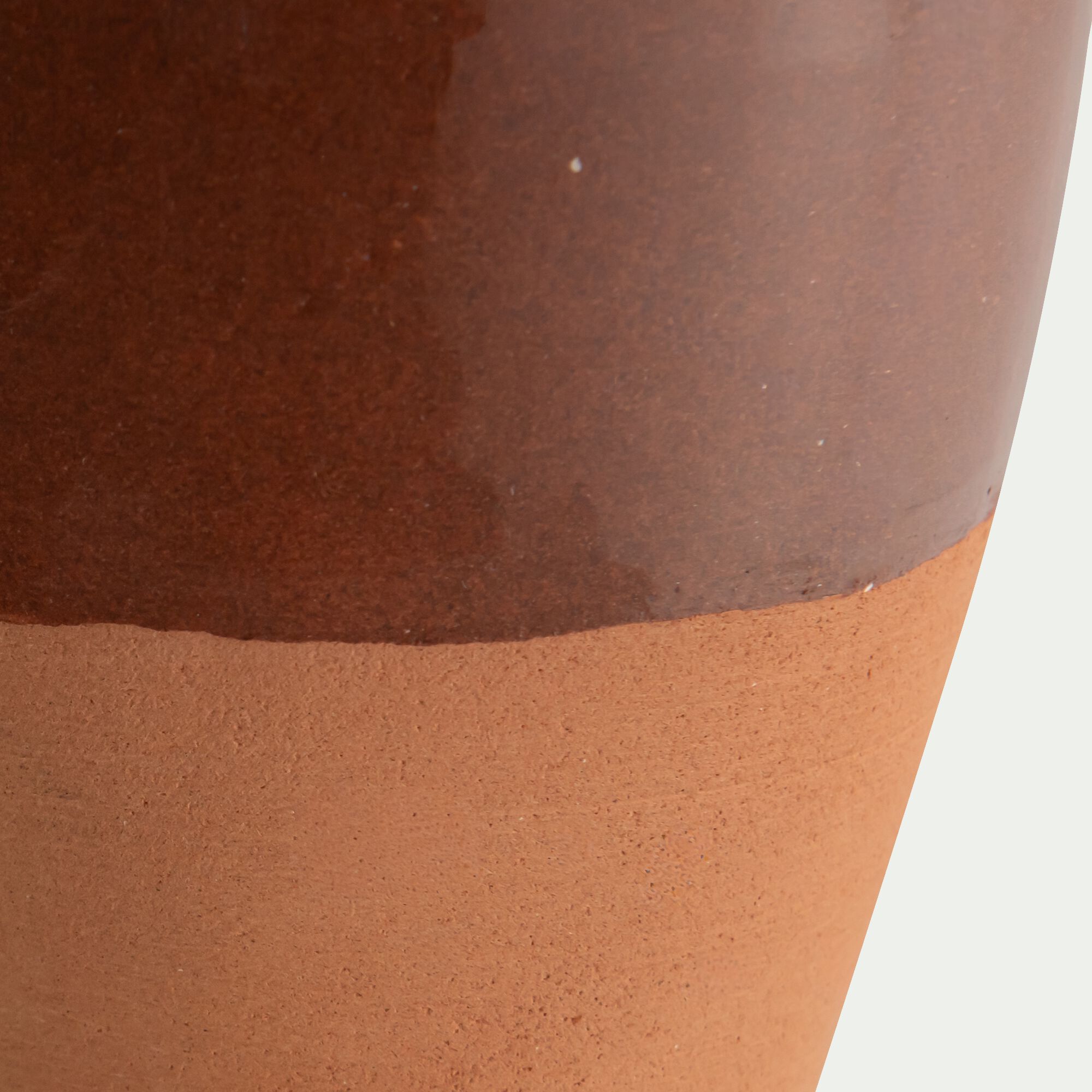 EZIA - Olla pour plante d'intérieur D7,9XH14,6cm - marron