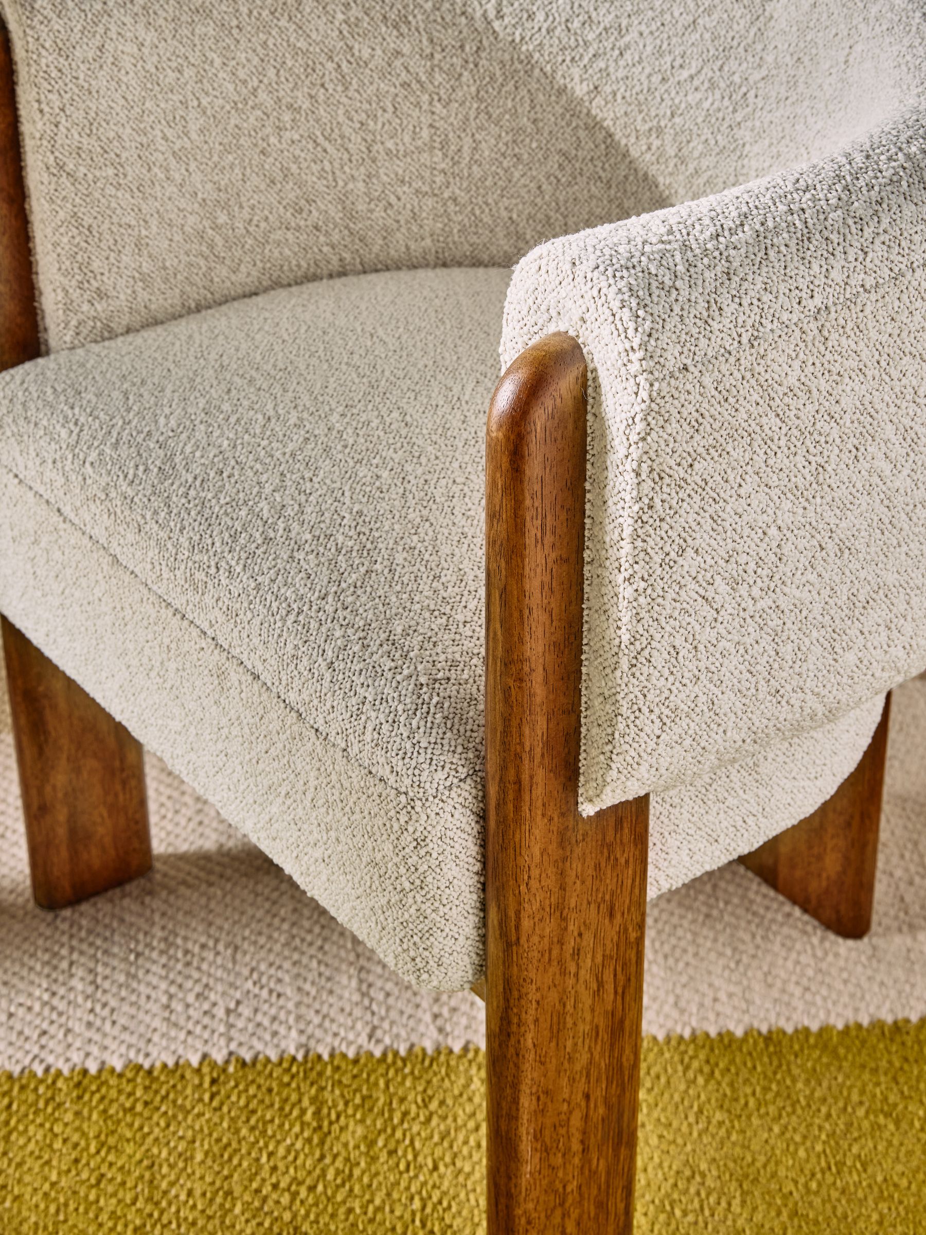Calix Dining Chair in Natural Boucle