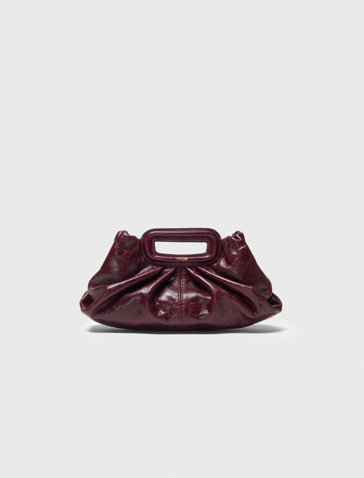 Milpli mini Clutch en cuir craquelé