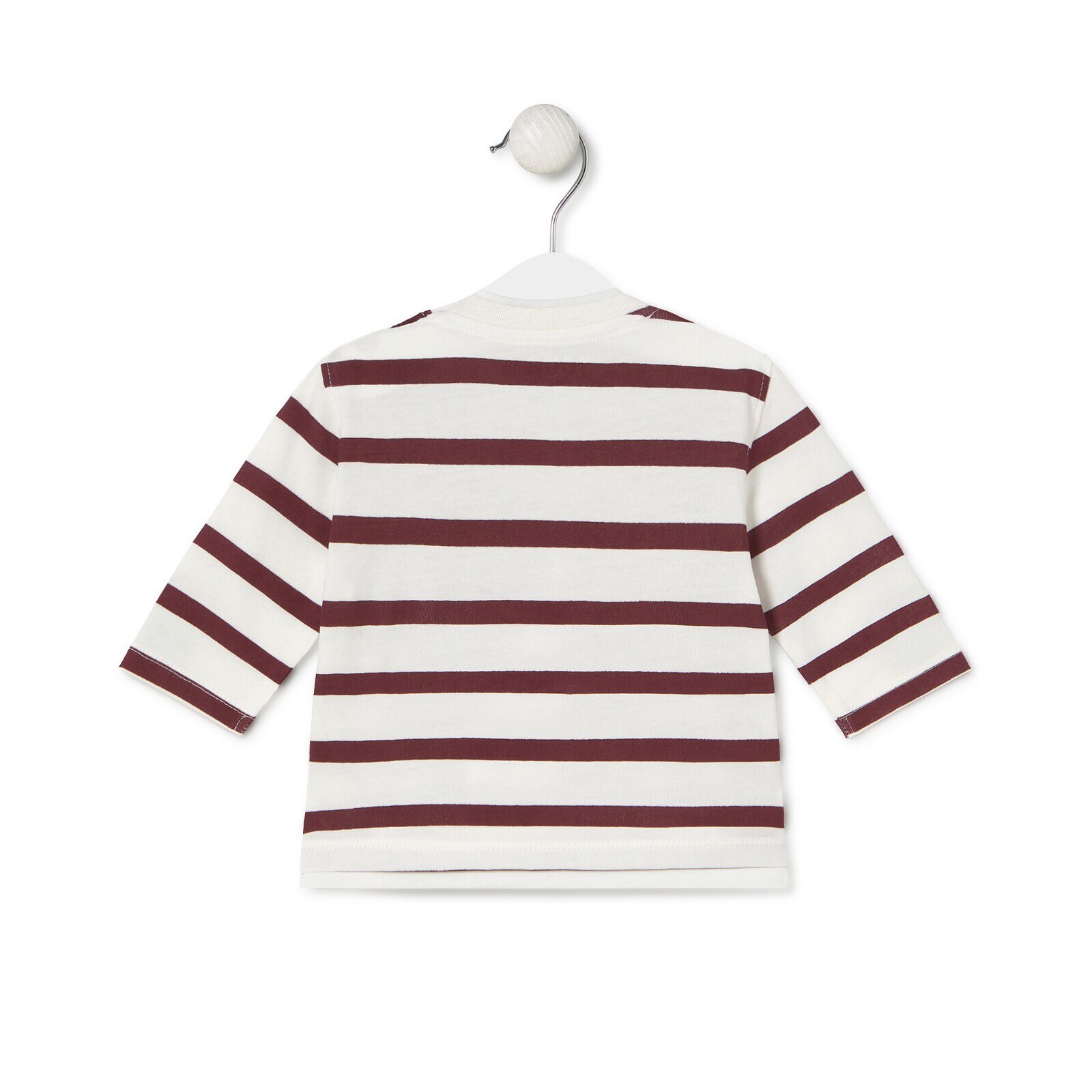 Camiseta a rayas Casual granate