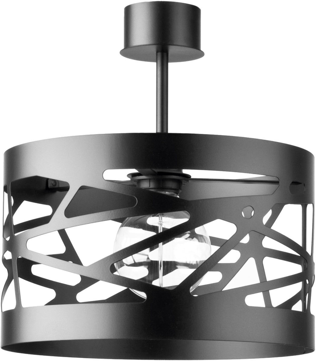 Lampa sufitowa czarna Moduł Frez 1xE27x15W wym: 34x30x30 cm Sigma Lighting